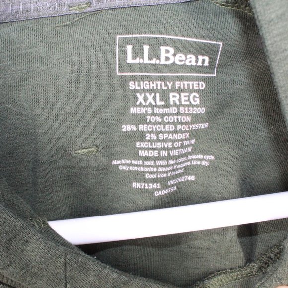 LL Bean Explorer Pullover Hooded Sweatshirt Cotton Blend Green Size XXL - Picture 8 of 9